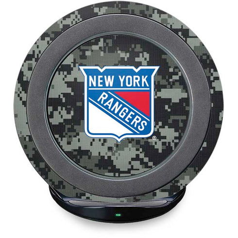 NHL New York Rangers Camo Fast Charge Wireless Charging Stand Skin
